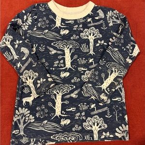 Winter Water Factory woodland LS navy 6 VGUC